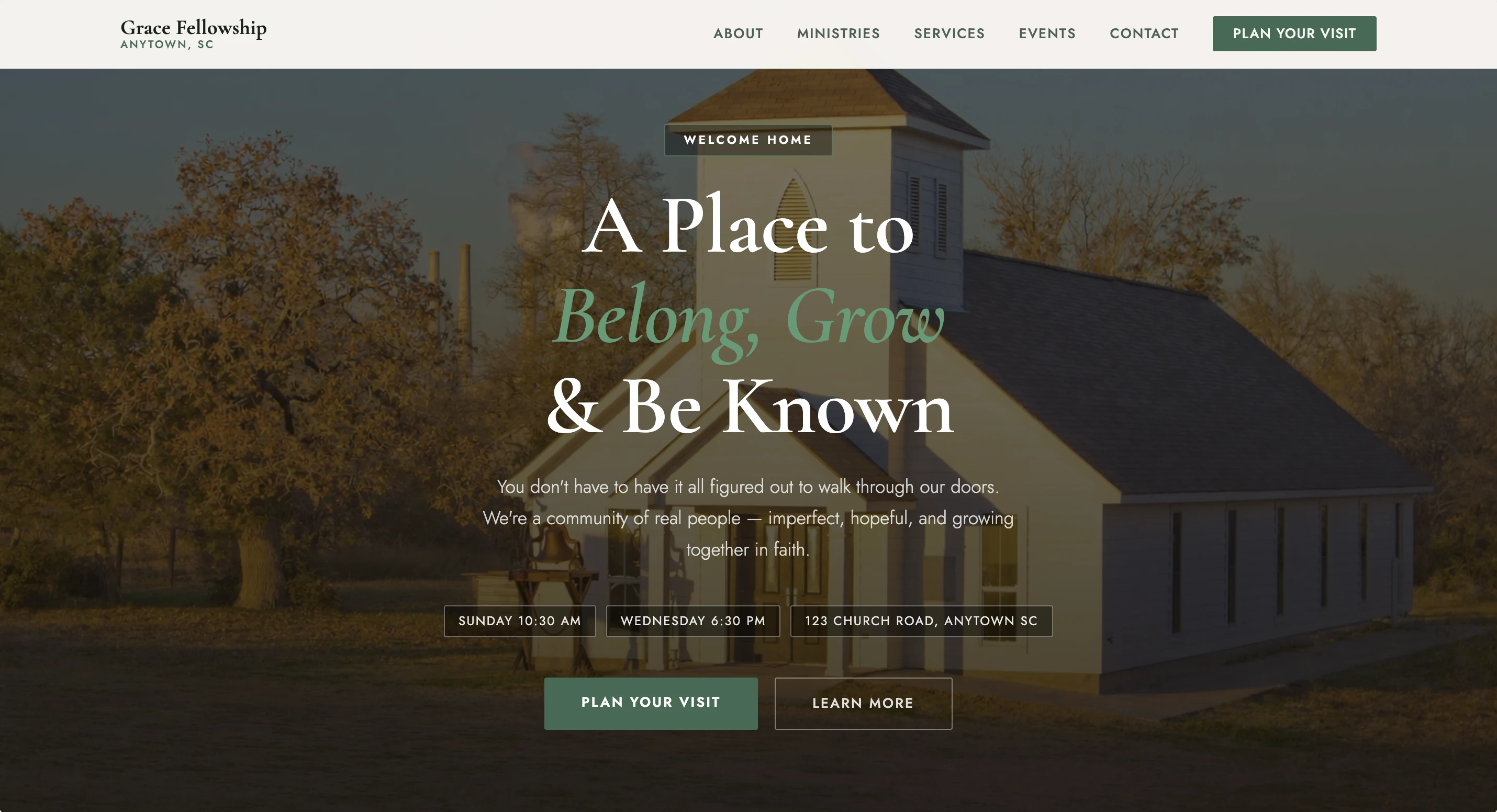 Church Sample Site