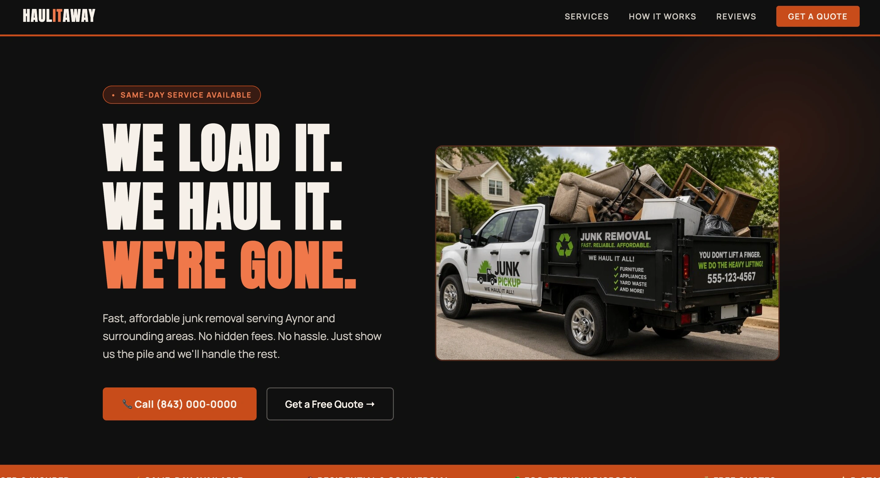 Junk Removal Sample Site