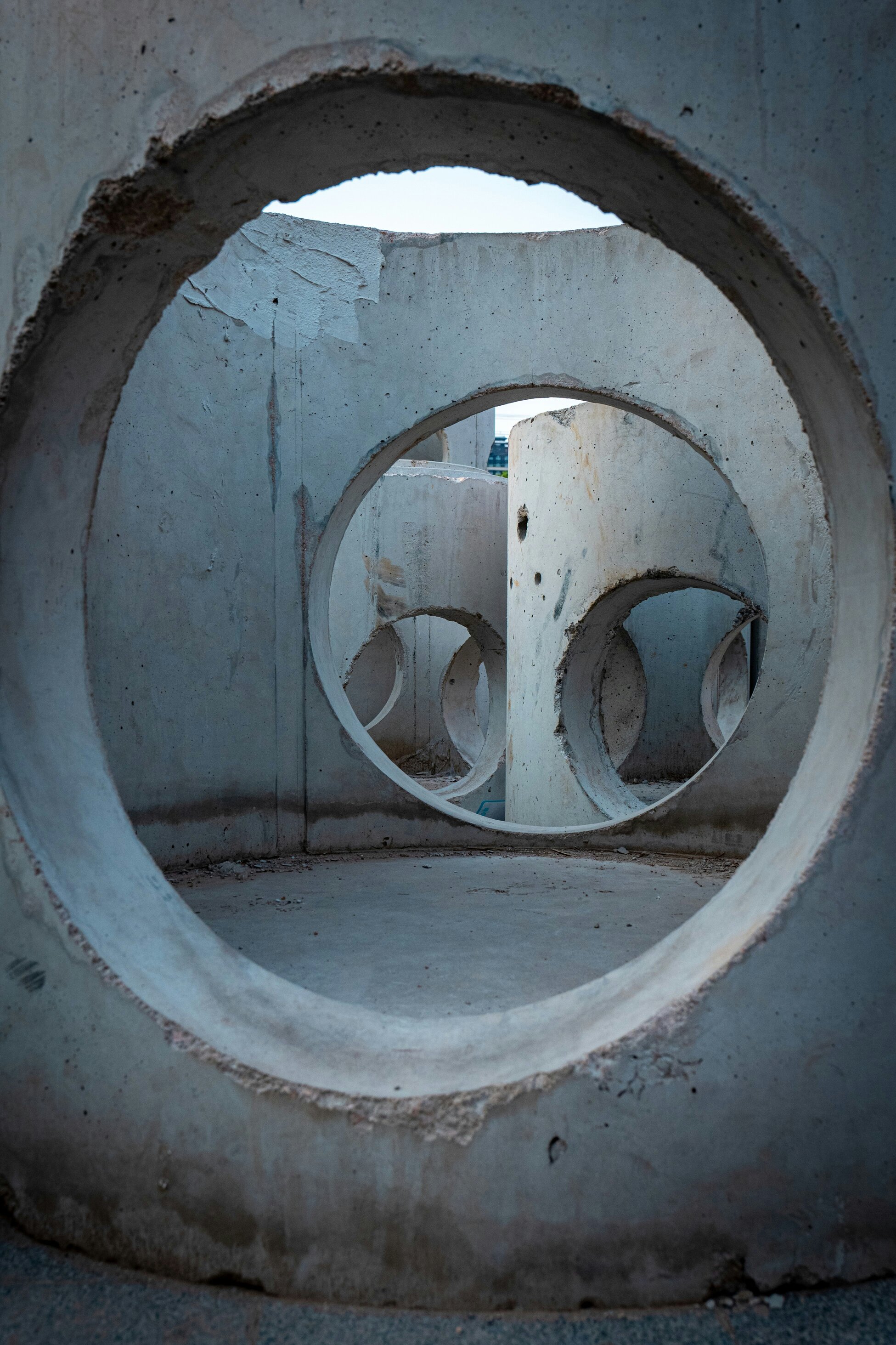 Septic service truck on a rural road